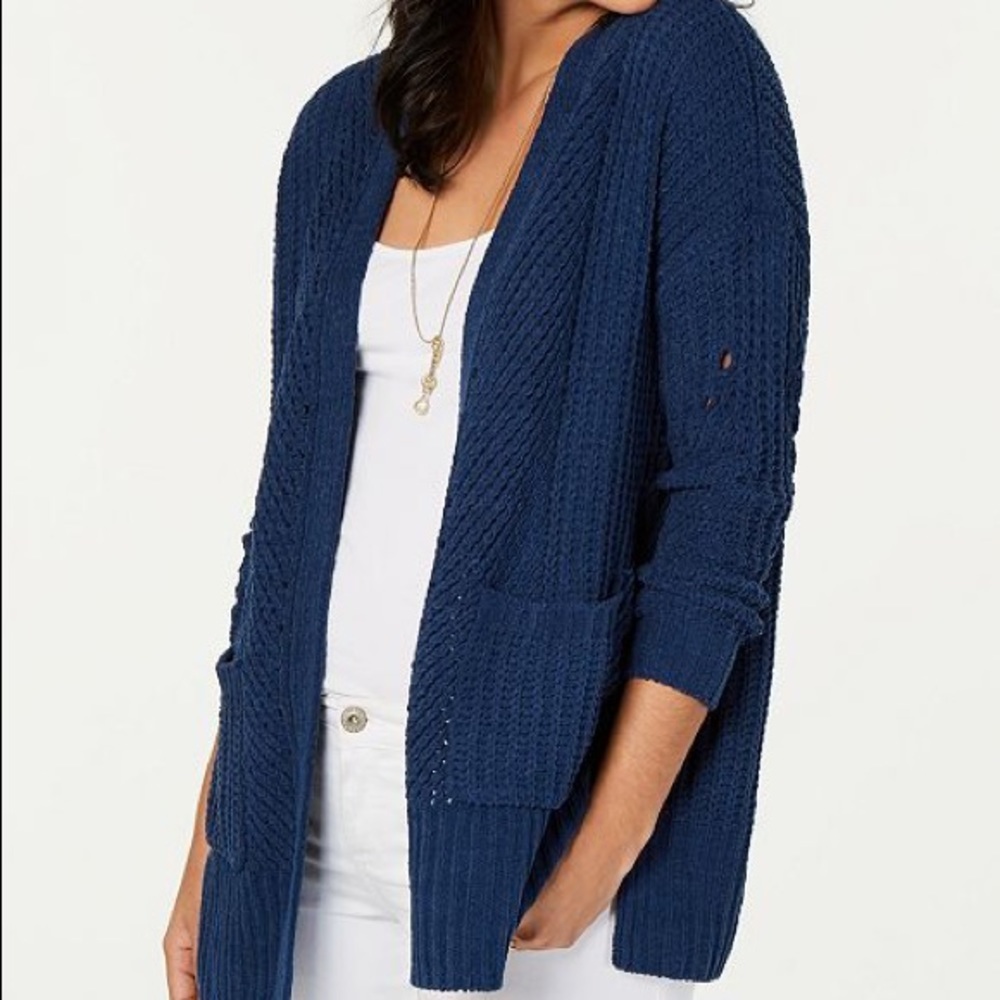 style & co chenille cardigan‎ NWT